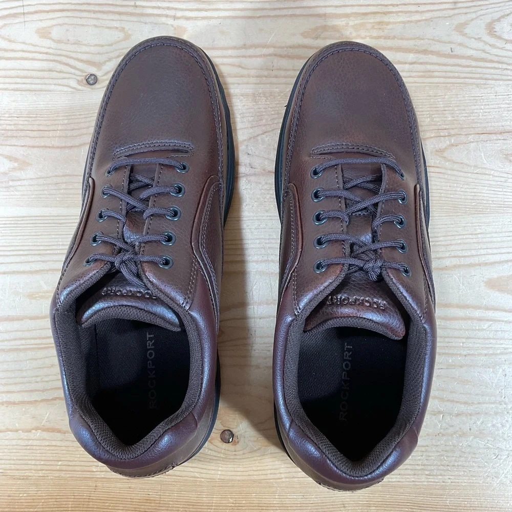 NWOB Rockport Ridgefield Eureka Walking Shoes Men’s 11.5 M Brown Leather K71201